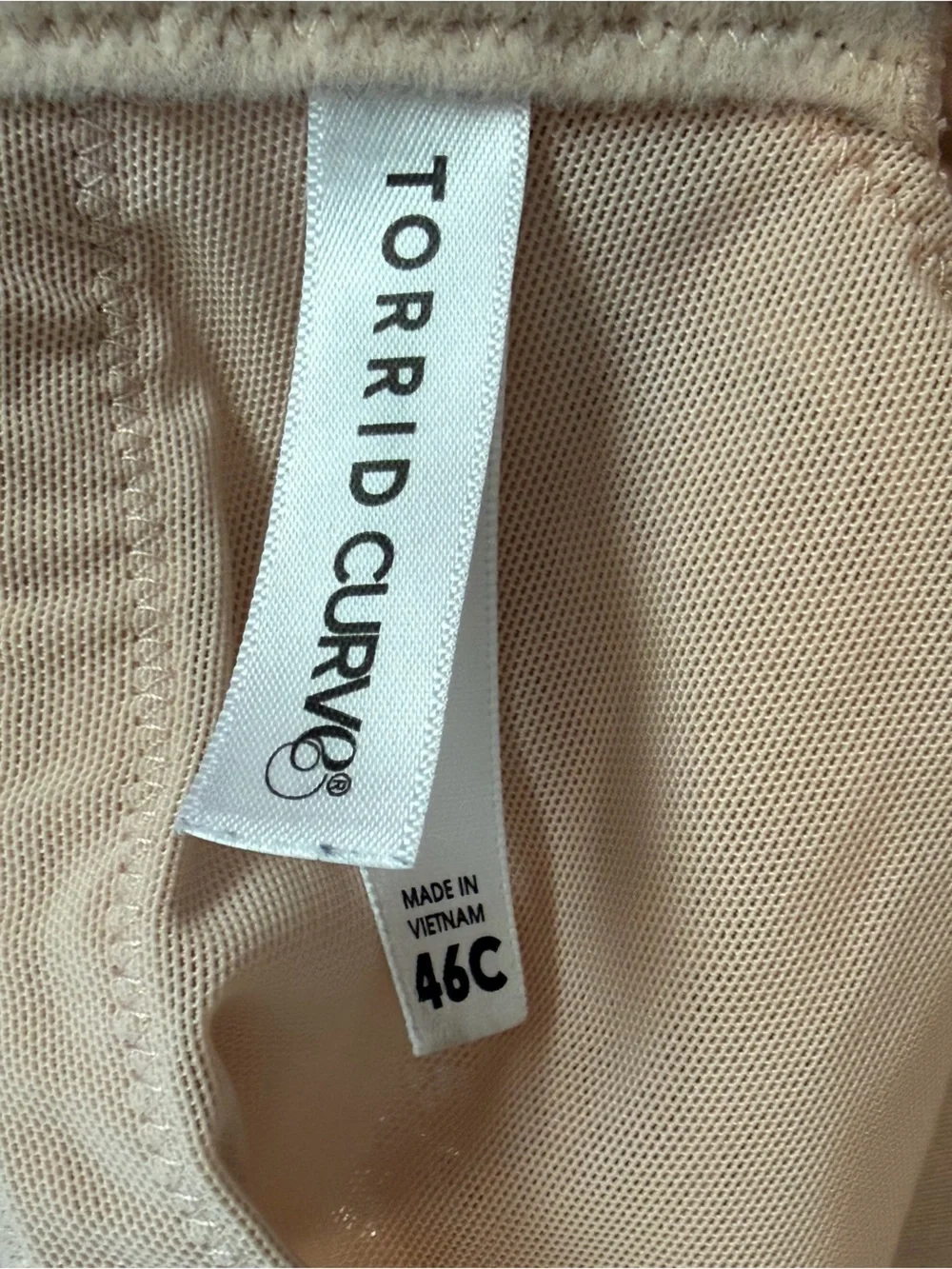 Torrid Curve Women’s Wire-Free Lightly Lined Smooth Bra Tan Size 46C